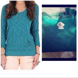 Volcom Emerald Green Heather Top